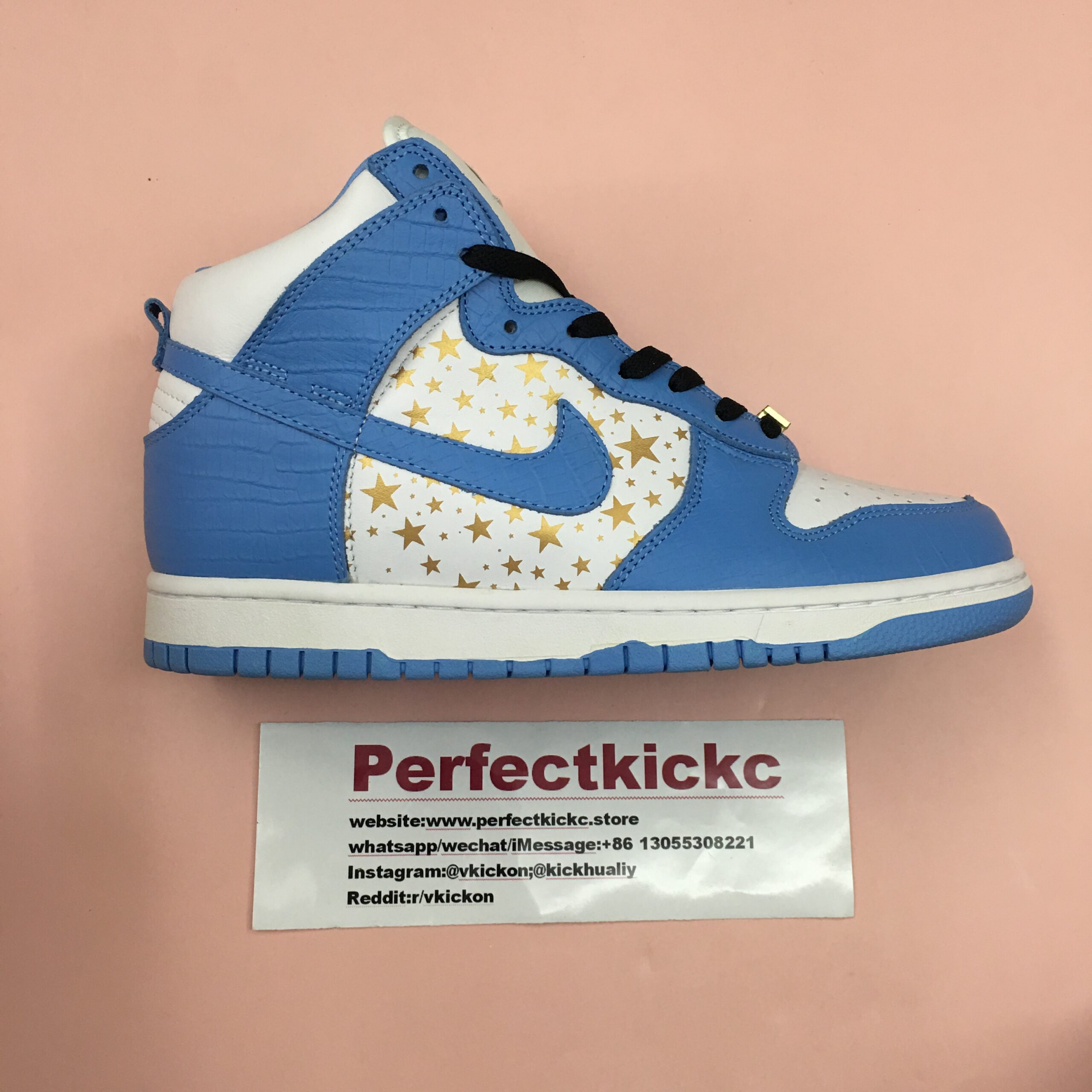 Nike Dunk High Pro SB Supreme Blue Stars - Supkicks